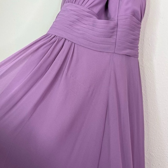 Azazie Women's Purple Halter Bonnie Bridesmaid Dress A8 A10 Maxi Long Sleeveless - Picture 13 of 13